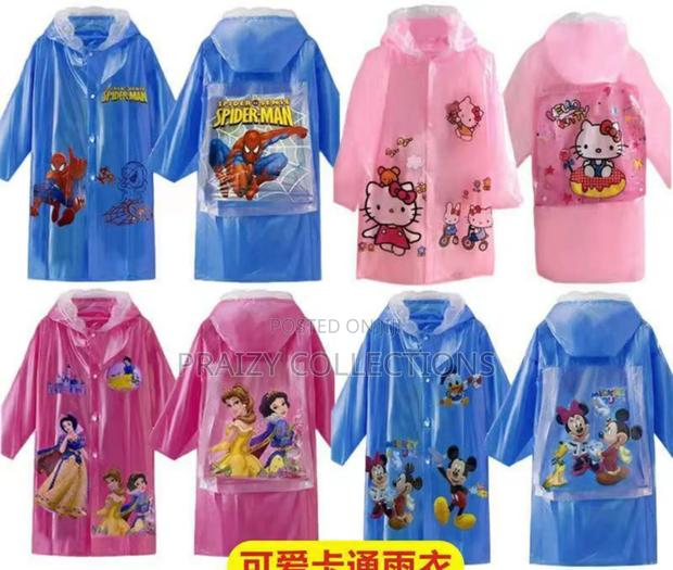 Kids Disney Cartoon Themed Raincoats - main view