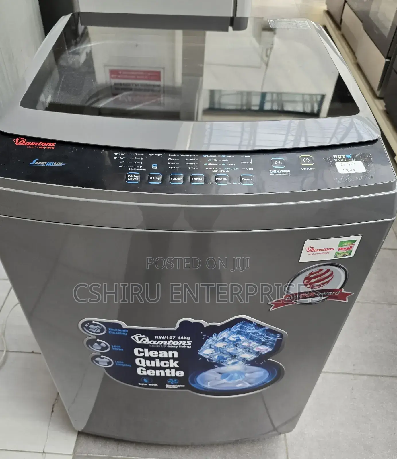 Ramtons 14kg Topload Fully Automatic Washing Machine