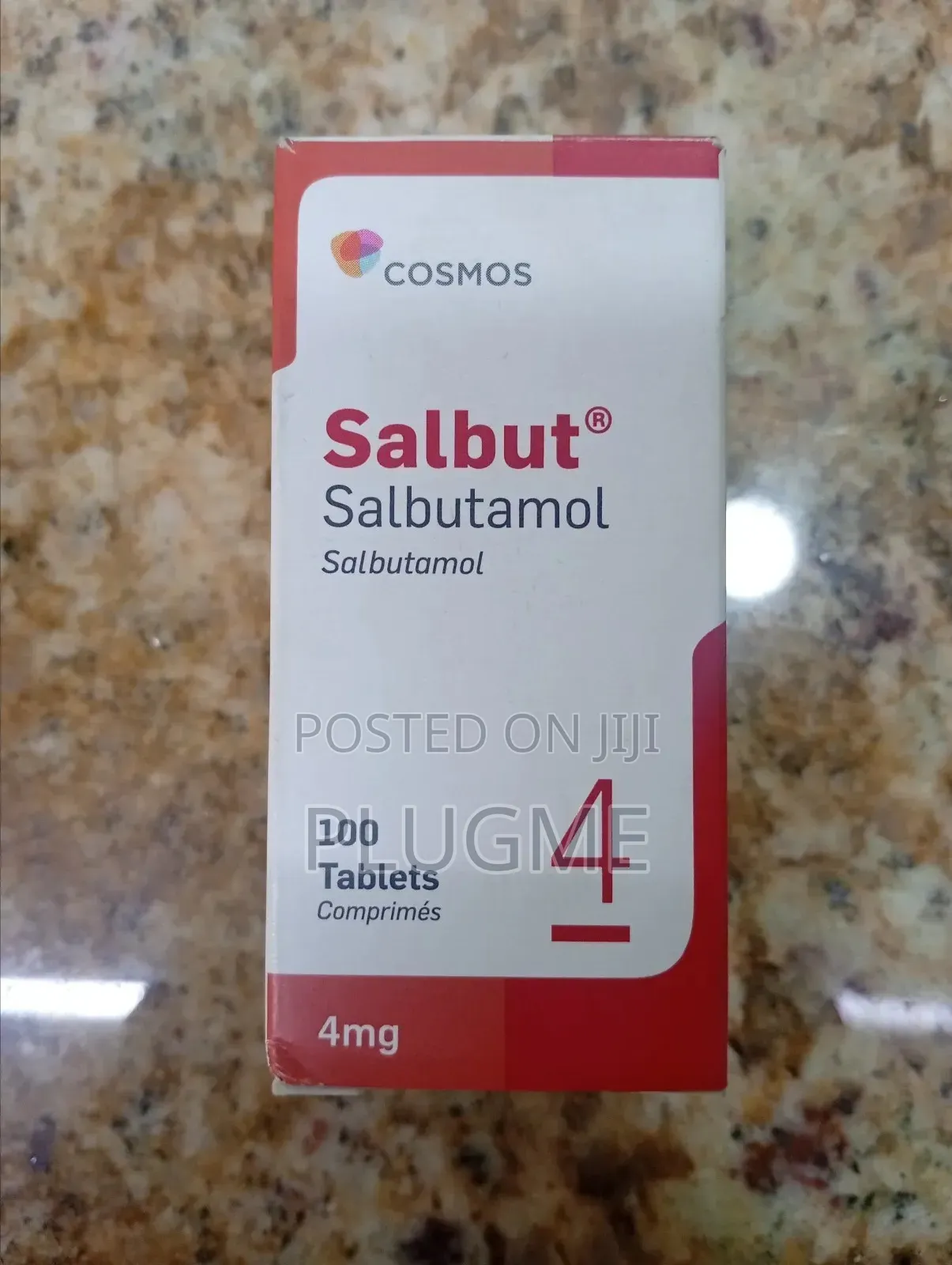 Ventolin / Salbutamol 100 Tablets Box