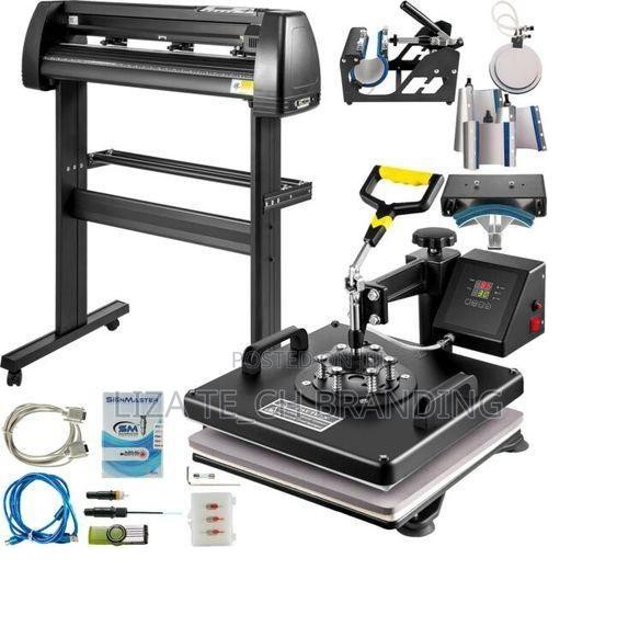 8 in 1 Heat Press and 2 Feet Plotter Kit for Small Businesses Startup