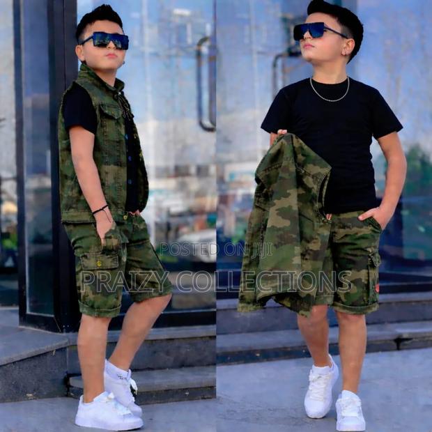 3 Piece Combat Short Kids Set - thumbnail 2