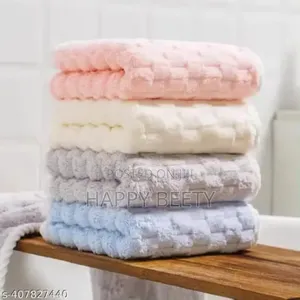 In *Quality High Absorption Coral Velvet Clod Grid Kitchen Towel