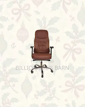 Ergonomic Executive Leather Chair High Back Padded Armrest Seating