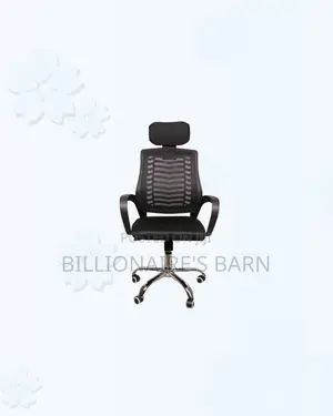 Secretarial Mesh Chair Adjustable Headrest and Lumbar Support Solution