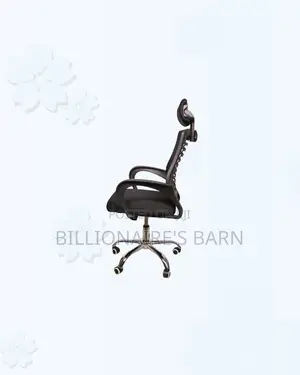 Secretarial Mesh Chair Adjustable Headrest and Lumbar Support Solution