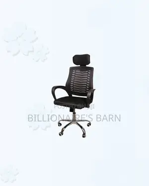 Secretarial Mesh Chair Adjustable Headrest and Lumbar Support Solution