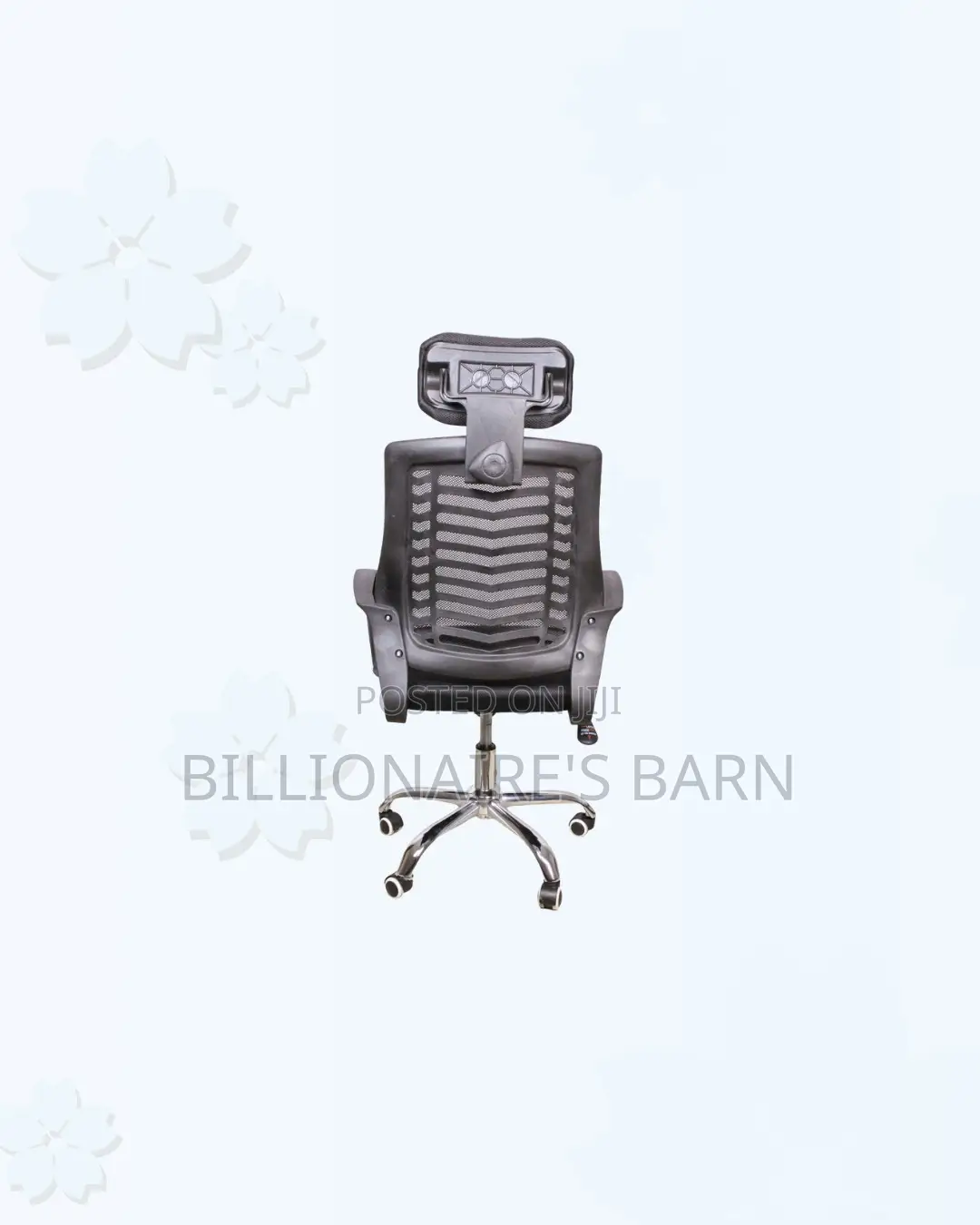Secretarial Mesh Chair Adjustable Headrest and Lumbar Support Solution