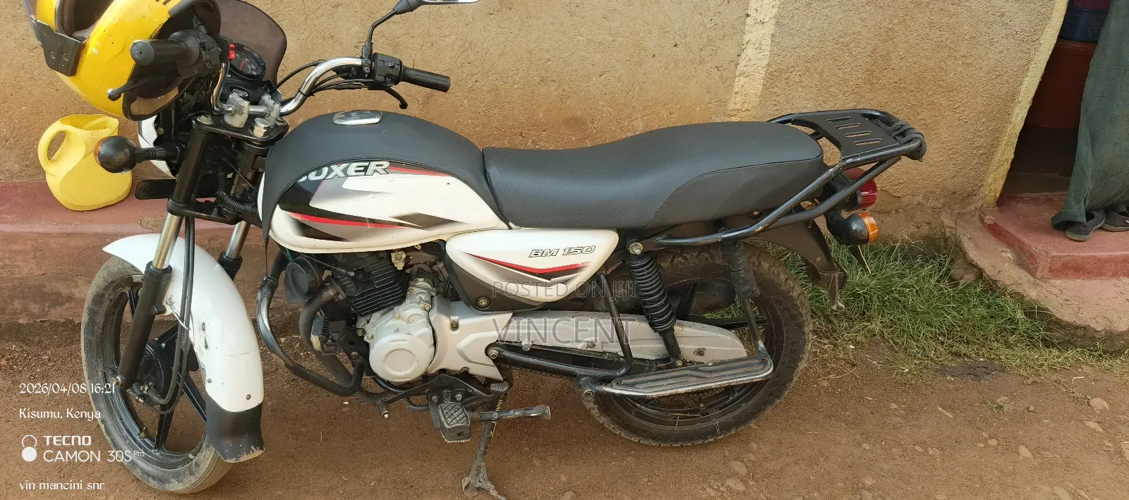 Bajaj Boxer 150 UG 2021 White