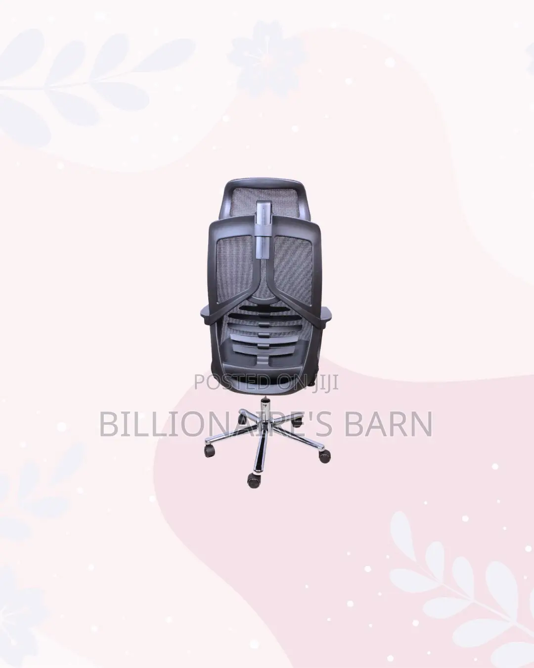 High Back Mesh Office Chair Headrest Lumbar Support Ergonomic Comfort