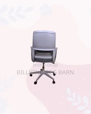 Grey Ergonomic Mesh Office Chair Mid Back Lumbar Support