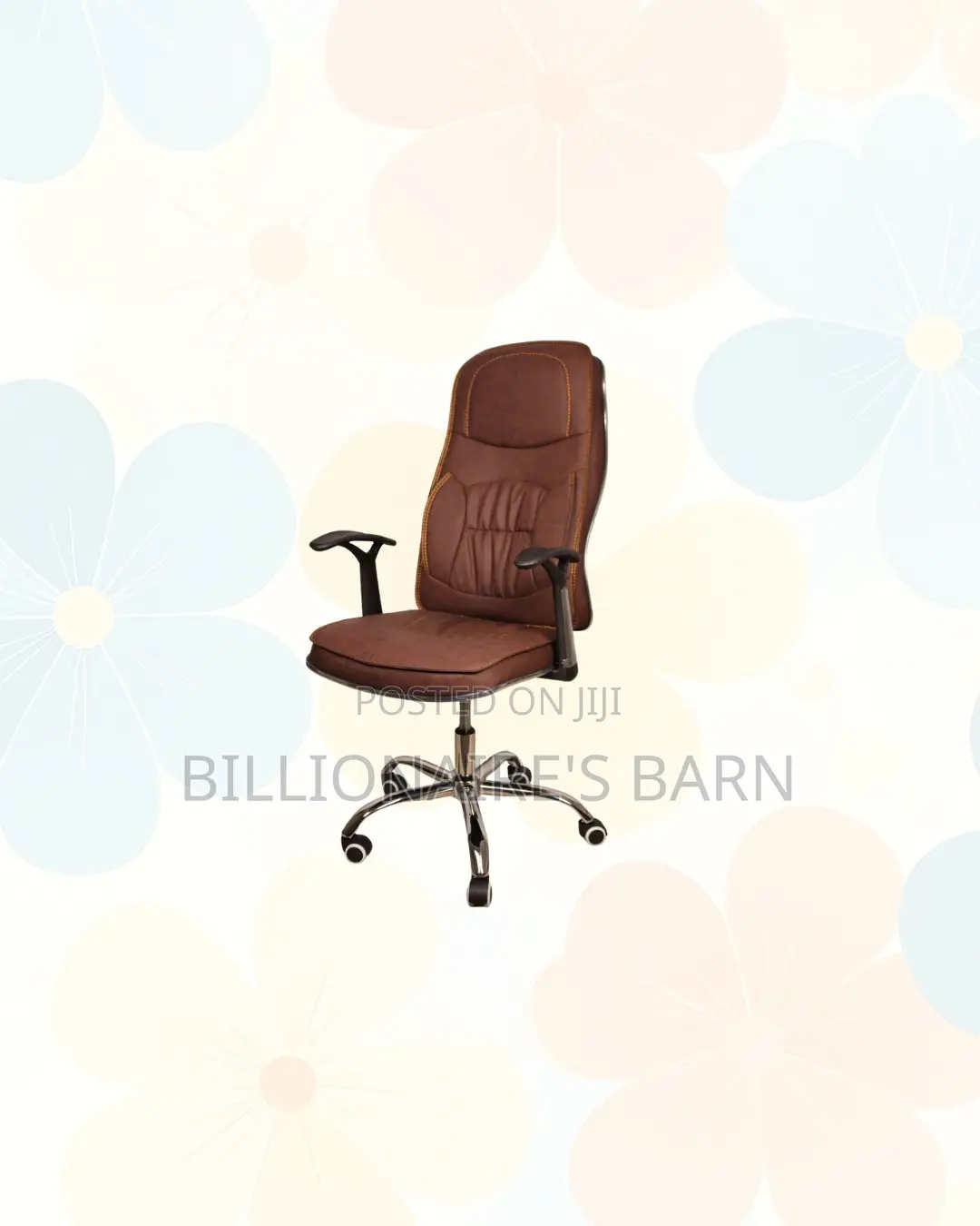 Ergonomic Executive Leather Chair High Back Padded Armrest