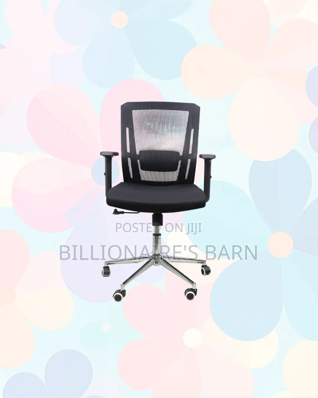 The Barn Origin Chair Mid Back Chrome Base Adjustable Solution