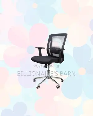 The Barn Origin Chair Mid Back Chrome Base Adjustable Solution