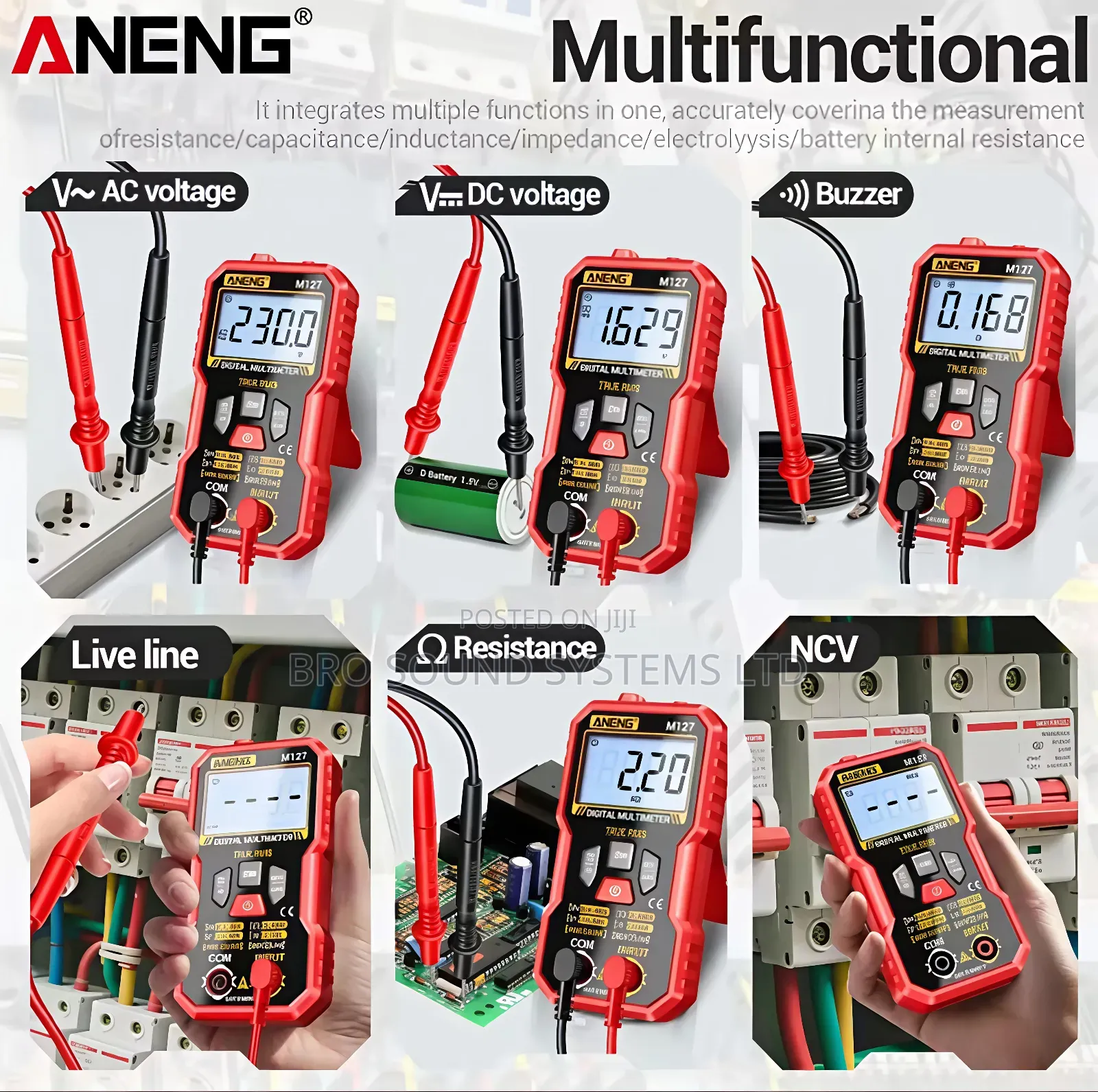 Aneng M127 Smart Multimeter Tester Multifunction Meter