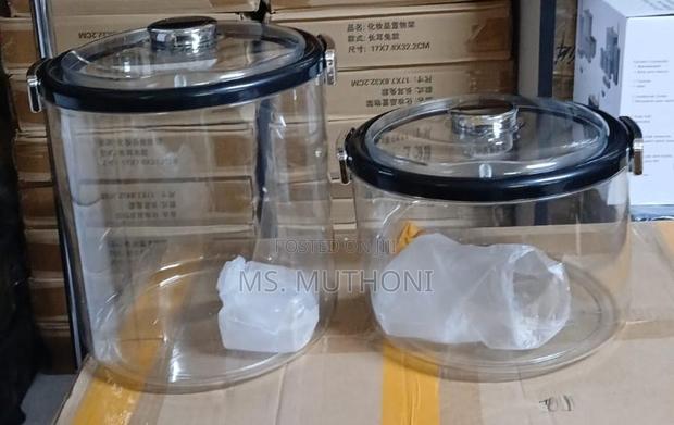 Clear Acrylic Cereal / Rice Storage Canister/ Bucket (5/10 L) - thumbnail 3