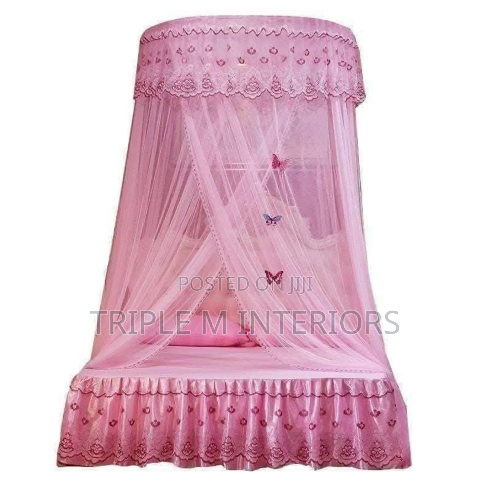 Luxury Round Bed Mosquito Net Canopy