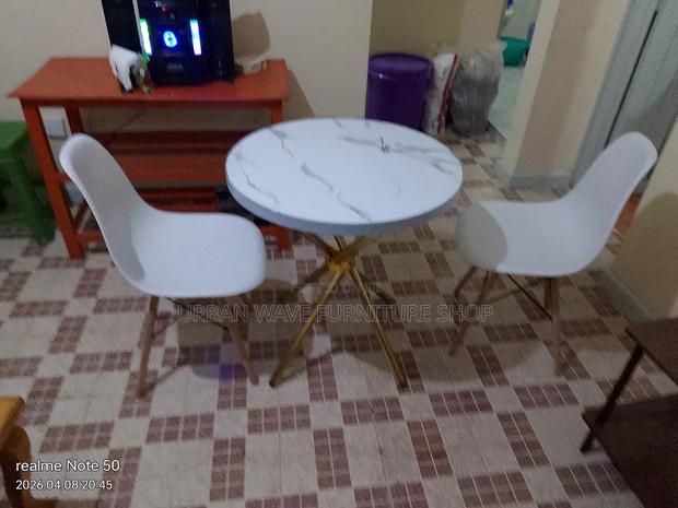 2seater House Dining Table Set With White  Chairs