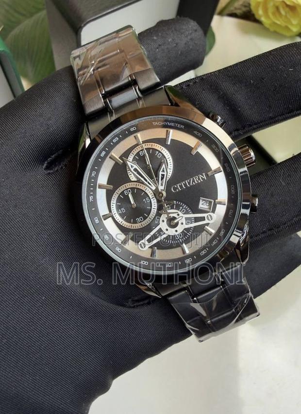 Classic Tachymeter Bezel Citizen Chronograph Gents Wristwatch - thumbnail 2
