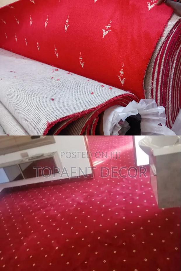 Red With Designs, Presidential 12mm Wall to Wall Carpets