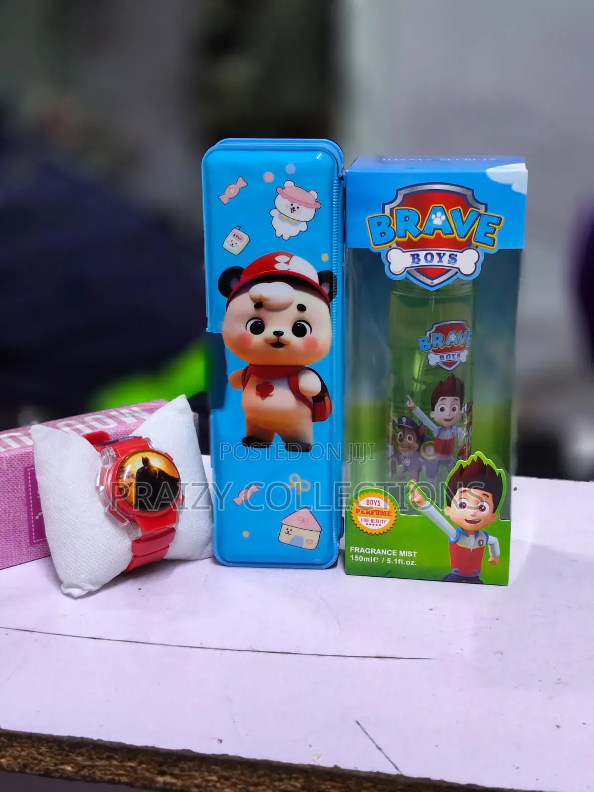 Boys' Gift Set (Watch, Perfume Pouch)
