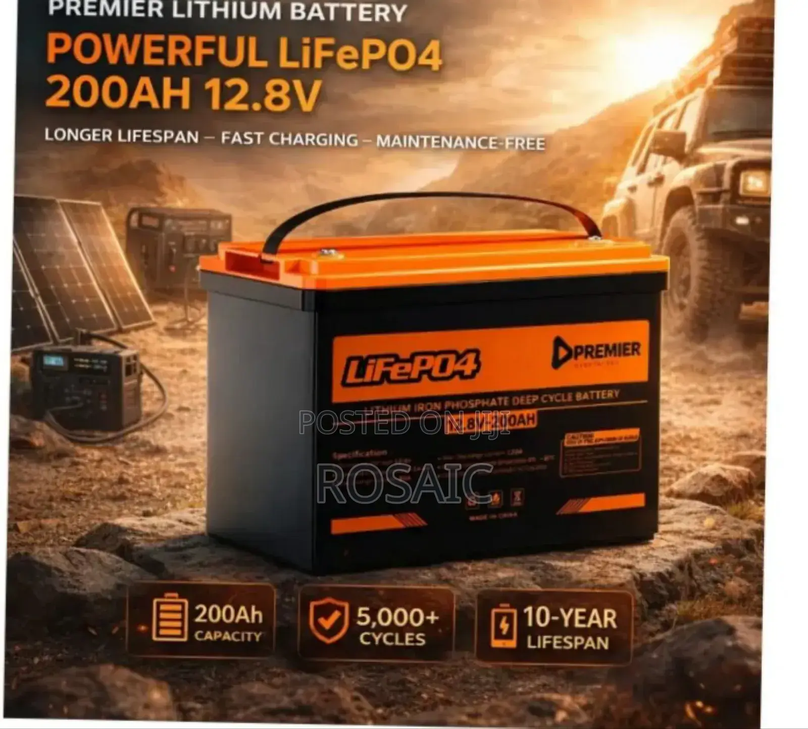 Premier Lithium Battery 12.8v 200ah