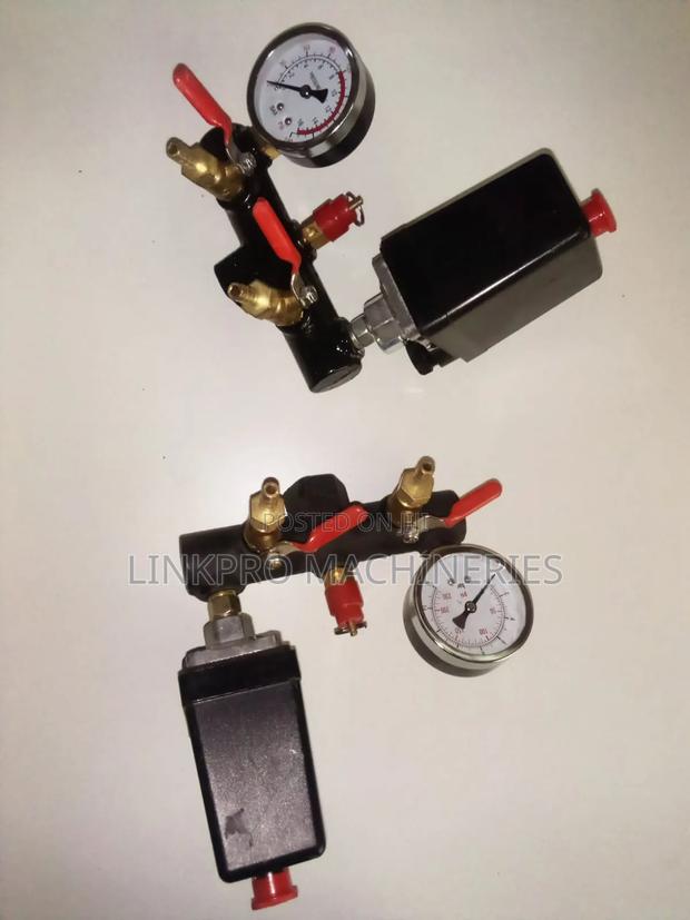 Complete Air Compressor Pressure Control Gauge and Switch