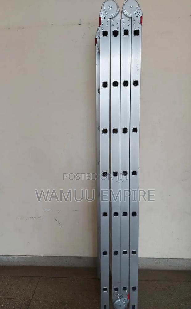 4*7/28ft/8.4m Multi-Purpose, Foldable Aluminum Ladder