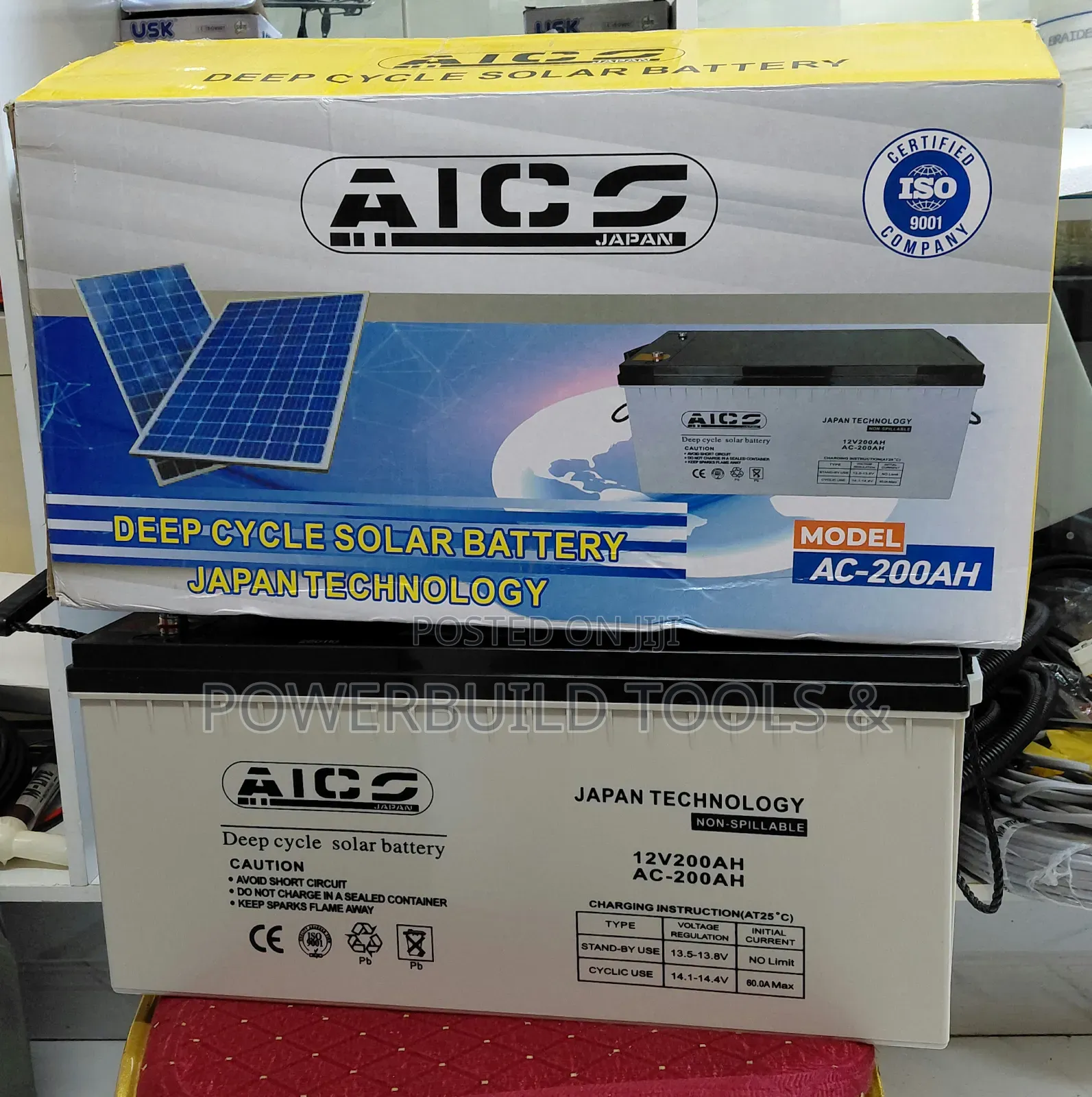 Ac 200ah 12v Aico Japan Deep Cycle Battery