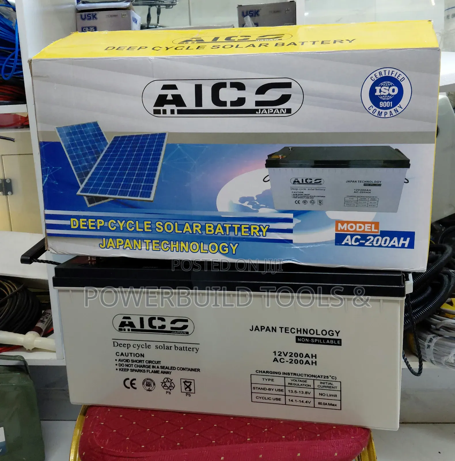 Ac 200ah 12v Aico Japan Deep Cycle Battery