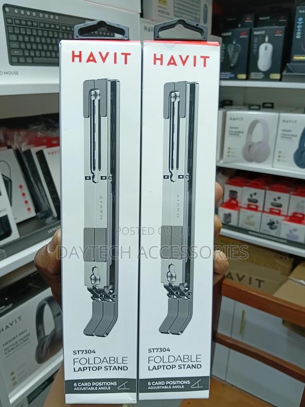 Havit Foldable Laptop Stand - Silver - thumbnail 2