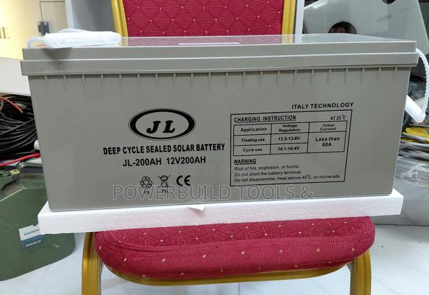 Jl-200ah-12v Deep Cycle Solar Battery With Italian Technology