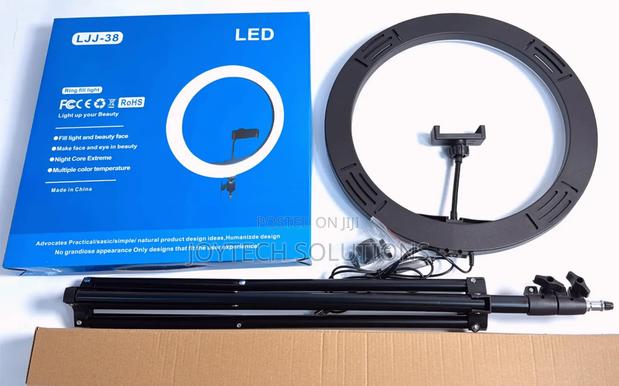 Adjustable Brightness 14inches Fill Light Ring Light and a Stand - thumbnail 2
