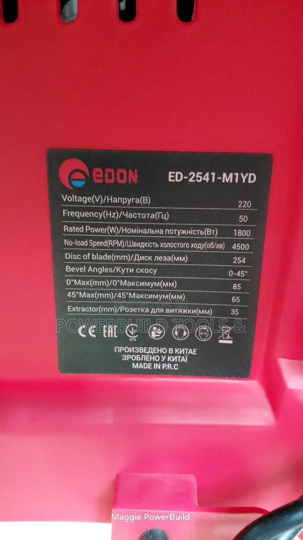 Edon 1800w Professional 3 in 1 Table Saw/Wood Working - thumbnail 4