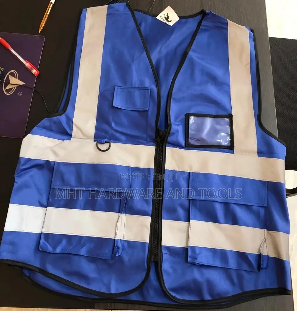 Executive Safety Reflector With Pockets & Zip (Blue,Green, Orange)