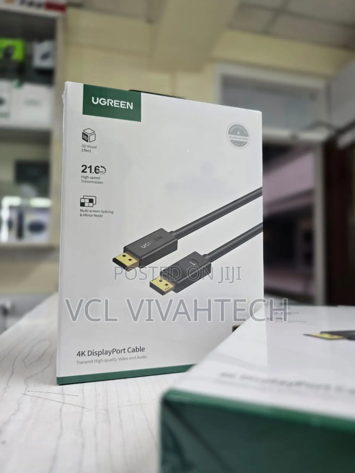 Ugreen Dp Cable 1.5 Meters -Black