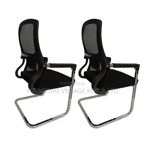 Office Chair; Visitor Chair With Chrome Legs