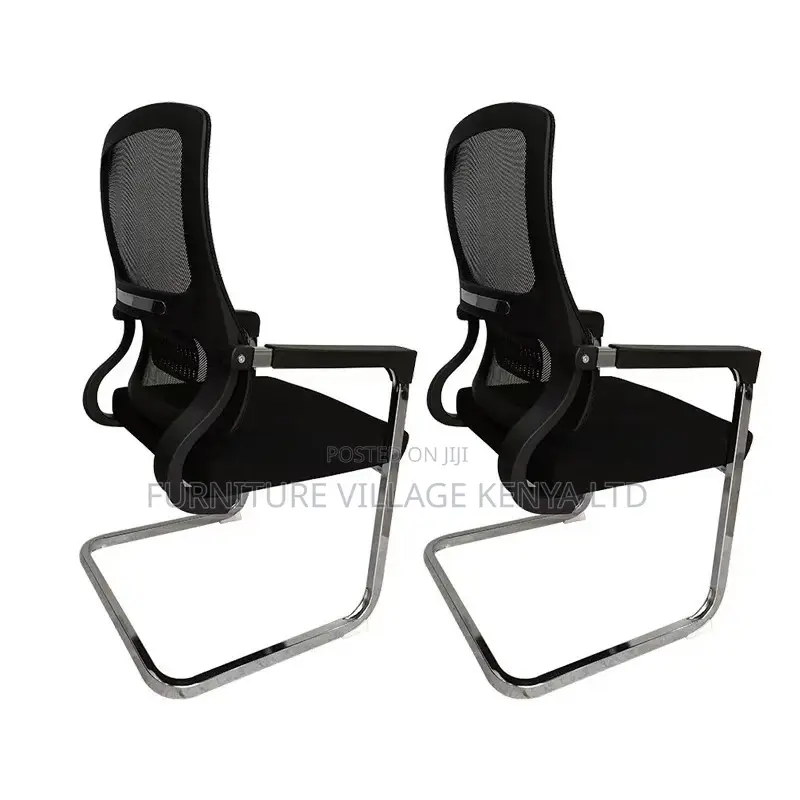 Office Chair; Visitor Chair With Chrome Legs
