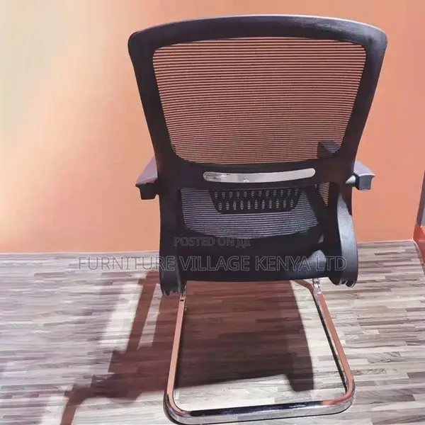 Office Chair; Visitor Chair With Chrome Legs