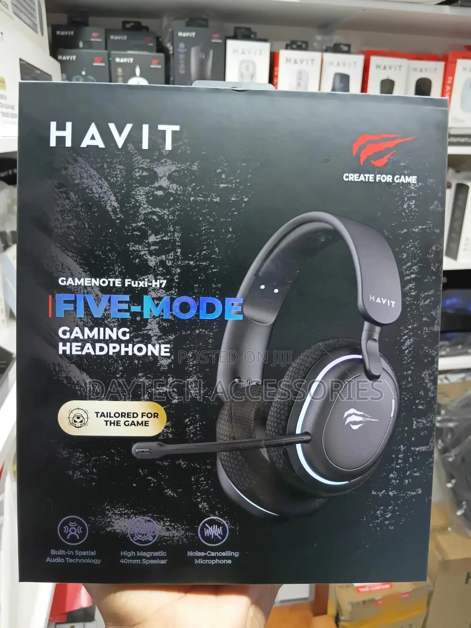 Havit Fuxi-H7 5-Mode RGB Wireless Gaming Headphone - Black