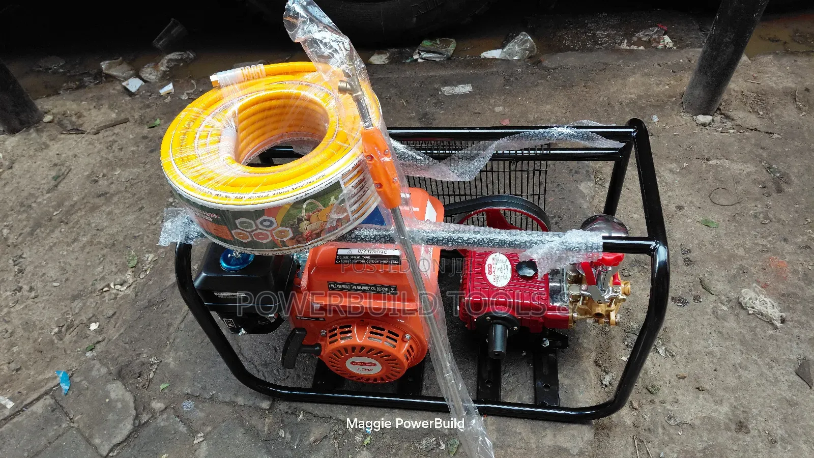 Am730ps Astramilano Trolley Sprayer Powered by a 7.5hp Petrol Engine.