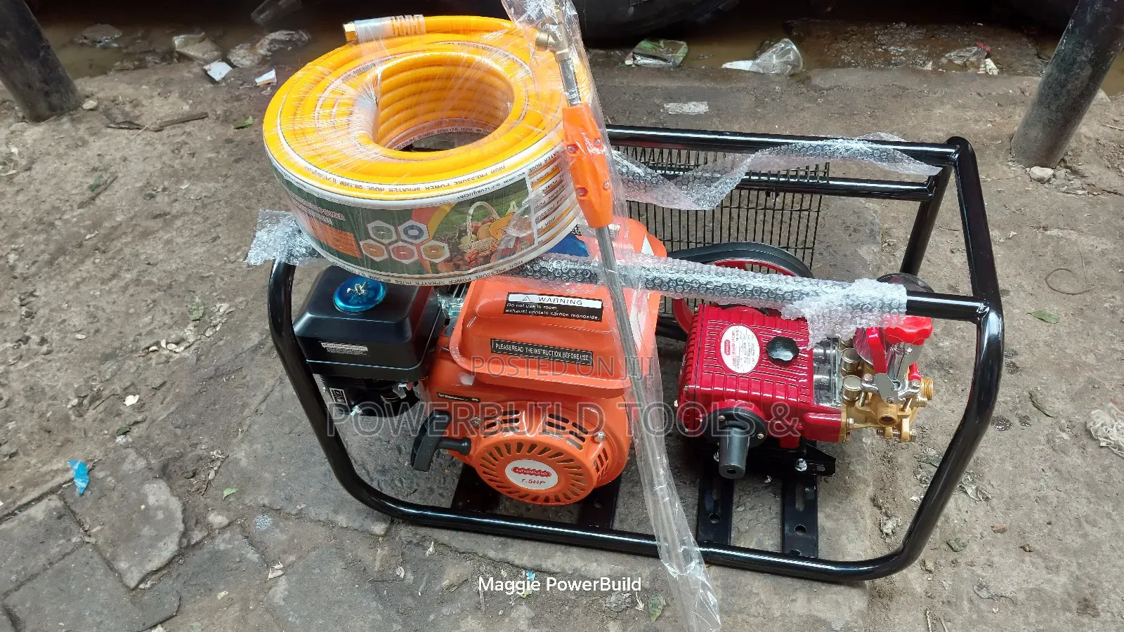 Am730ps Astramilano Trolley Sprayer Powered by a 7.5hp Petrol Engine.