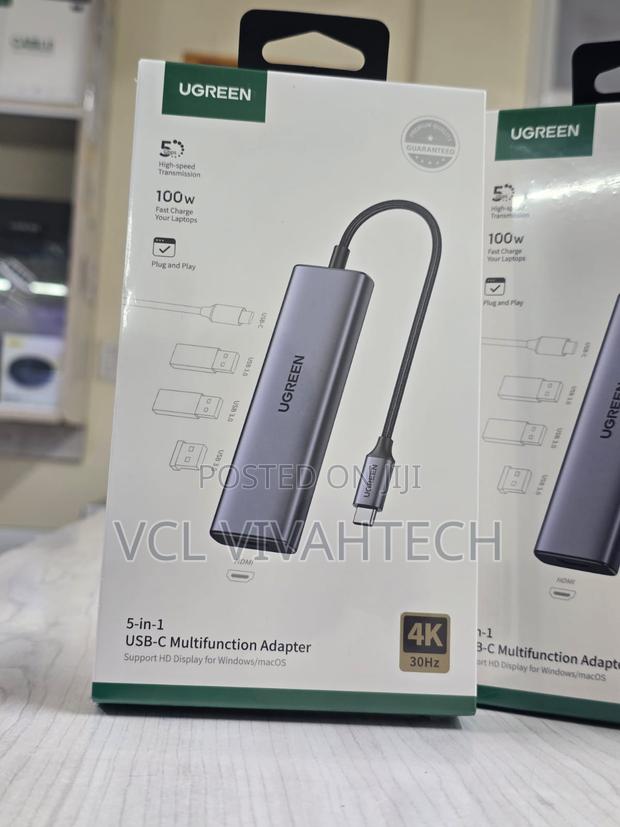 Ugreen 5 -in -1 Docking Station- Hdmi
