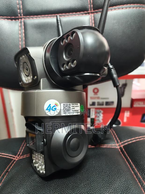 Two-Way Talk Triple Lens 4g Electric Sd Storage System Ethernet Cable - main view