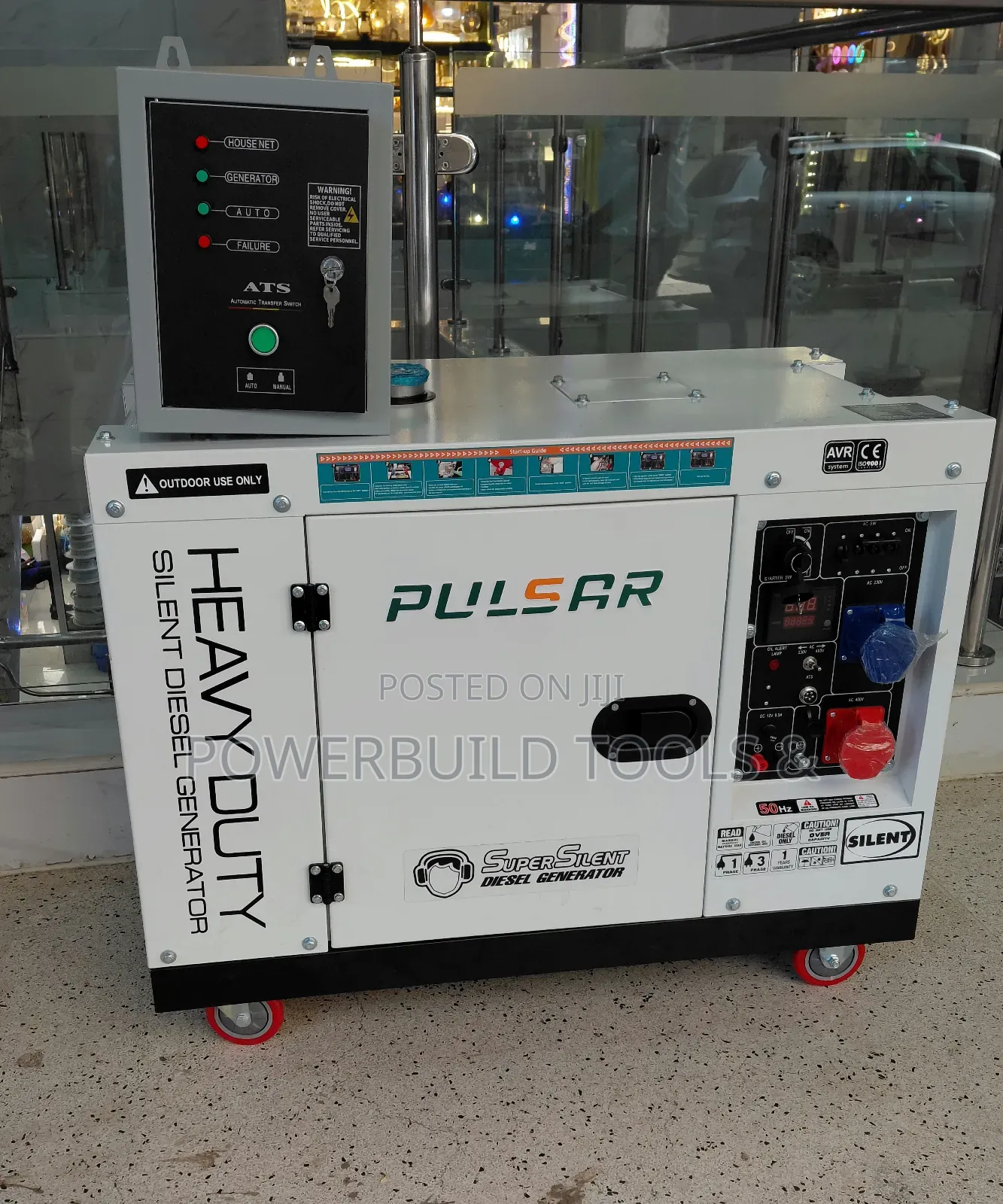 15kva Pulsar Heavyduty Silent Diesel Generator With Automatic Switch