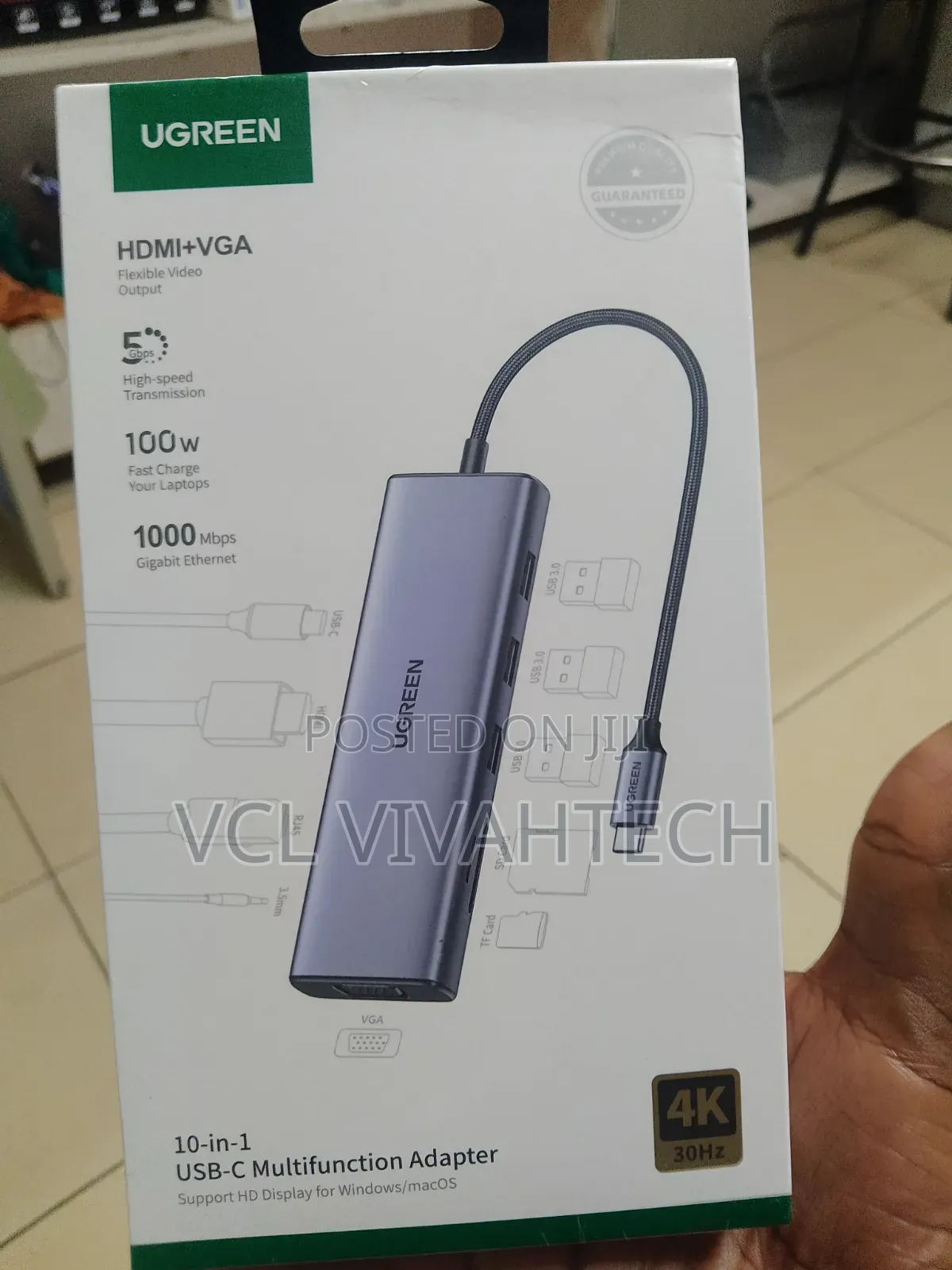 Ugreen Cm498 10 -in -1 Docking Station- With Hdim and Rj45