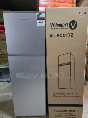 Silver Volsmart Double Door Refrigerators Vl-BCD-V172