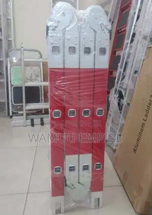 4x3/12ft/43.7m Aluminum Multipurpose Folding Ladder,