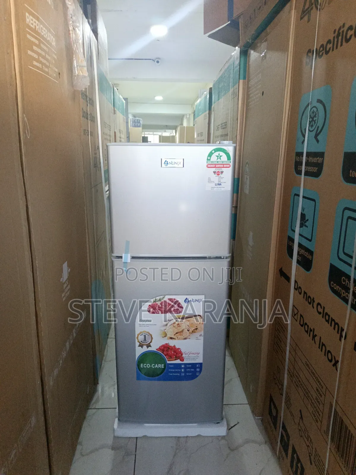 Nunix 138l Double Door Fridge
