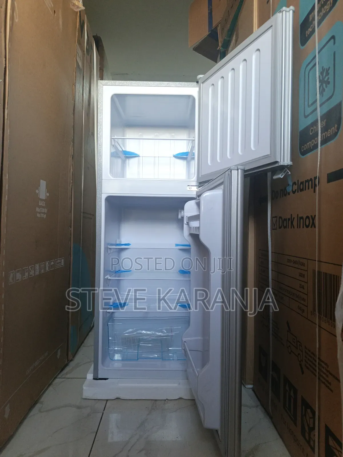 Nunix 138l Double Door Fridge