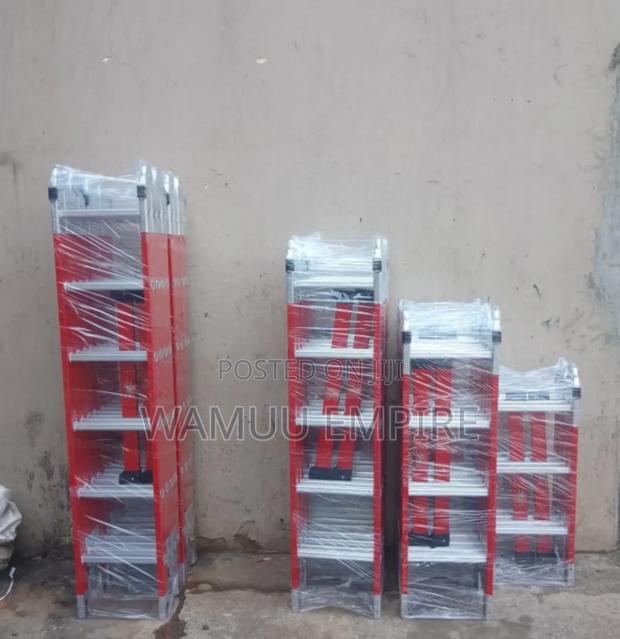4x6/24ft/7m Multipurpose Fiberglass Ladder, - thumbnail 2
